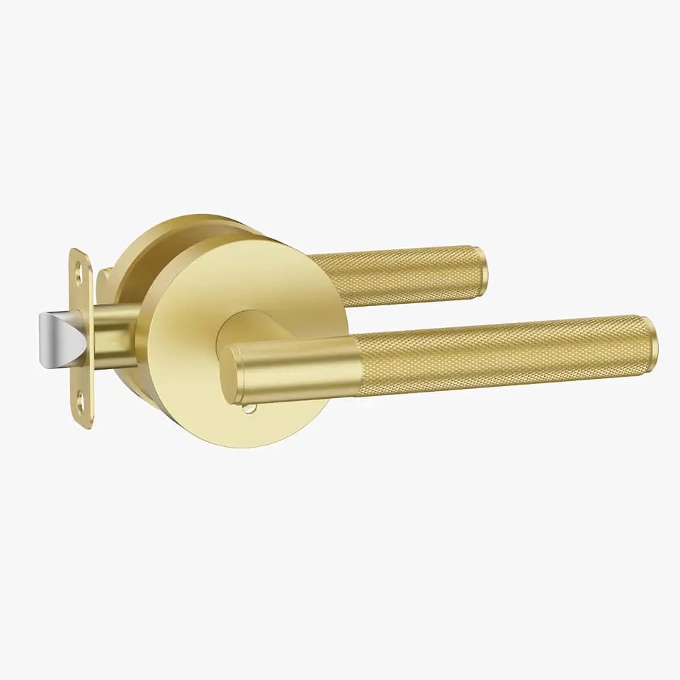 Asidrama 1 Pack Brushed Gold Privacy Interior Door Handles