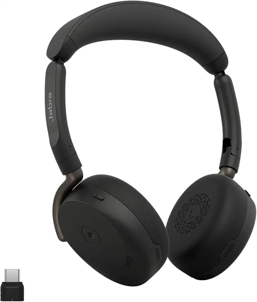 Jabra Evolve3 65 Flex Bluetooth-Headset mit Mikrofon, MS Teams, USB-C