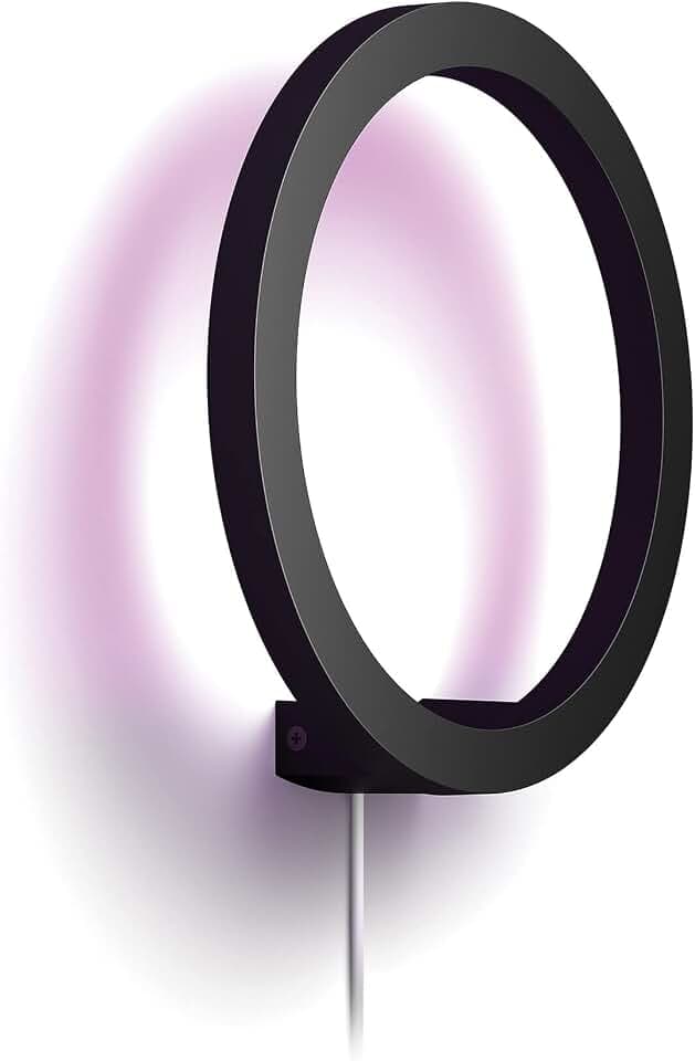 Philips Hue Sana Wandleuchte, LED Innenbeleuchtung, Schwarz