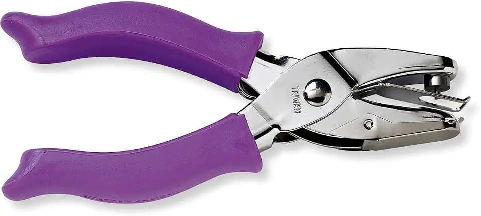 Fiskars 1/8" Circle Hand Hole Punch for Paper & Crafts, Purple
