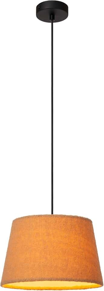 LUCIDE WOOLLY - Pendelleuchten - Ø 28 cm - 1xE27 - Ockergelb