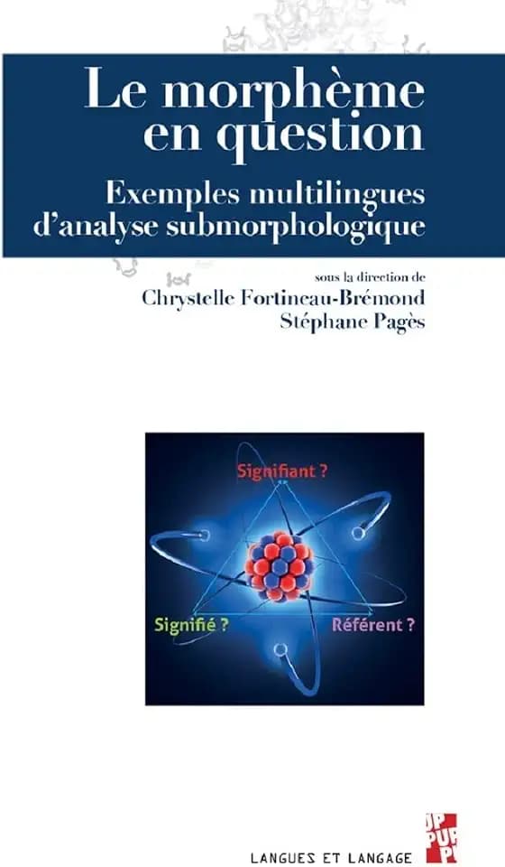 Le morphème en question: Exemples multilingues d'analyse submorphologique