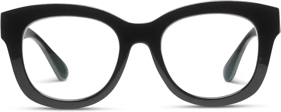 Peepers by PeeperSpecs womens Center Stage Progressive Square Blue Light Blocking Progressive Reading Glasses