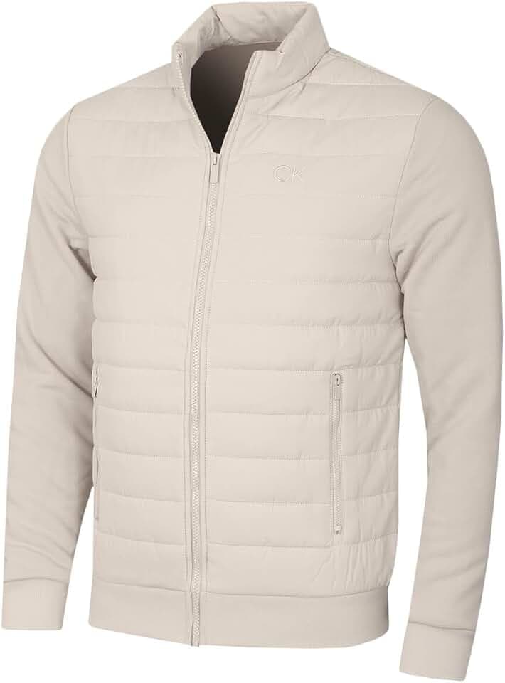 Calvin Klein Herren 2026 Hybrid Funnel Neck gesteppt Fleece Jacke