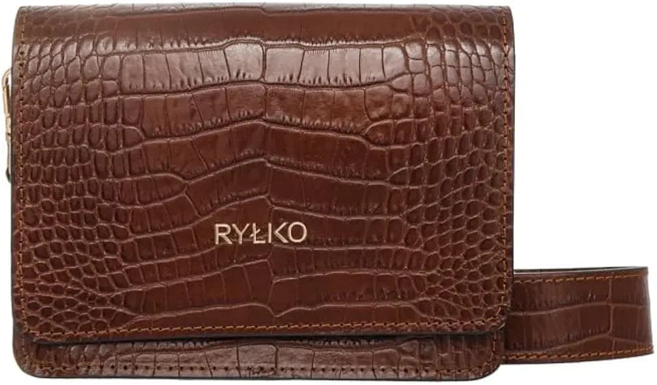 RYŁKO Braune Tasche mit Tiermotiv