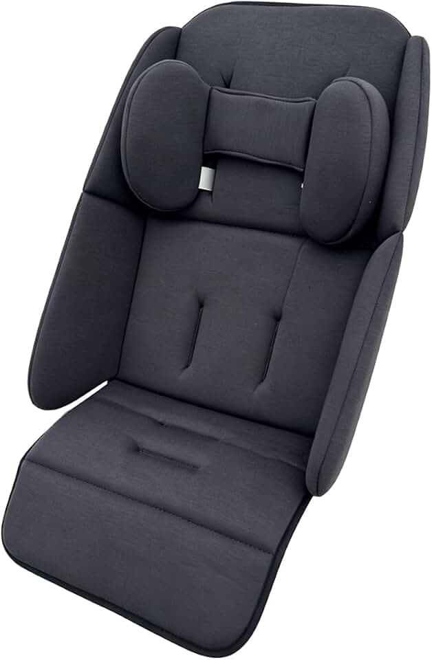 Stroller Infant Liner Seat Cushion Compatible with Uppababy Vista, Vista V2, Vista V3, Cruz V2, Rumbleseat V2, Skin Friendly Fabric (Dark Grey)