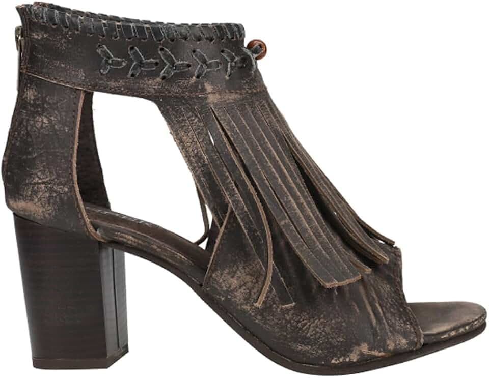 ROPER Womens Bettina Fringe Block Casual Sandals Casual Mid Heel 2-3"