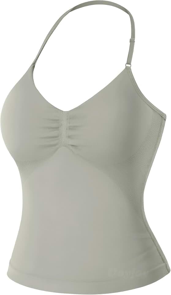 VOYJOY Impact Longline Strappy Top Workout Tank Tops for Women Camis