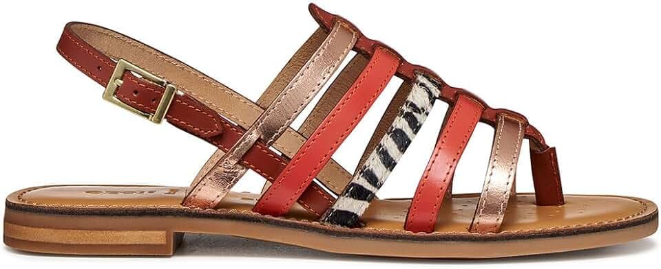 Geox Damen D Maddalusiac B Flat Sandal