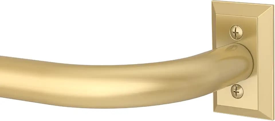 Hei Dear Gold Wrap Around Blackout Curtain Rod 48-84 Inch, Adjustable