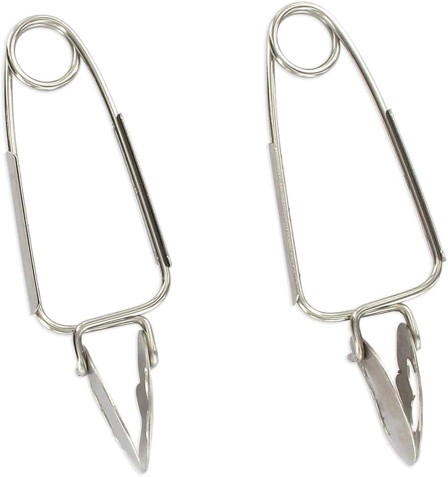 Fackelmann 2 Stück Schneckenzange Edelstahl Silber 15x6cm 32130