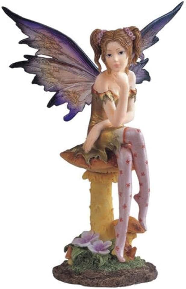 StealStreet SS-G-91257 Fairy Collection Pixie with Clear Wings Fantasy Figurine Decoration