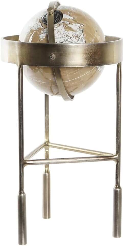 GLOBO TERRAQUEO BRONCE 23X22X43 DORADO