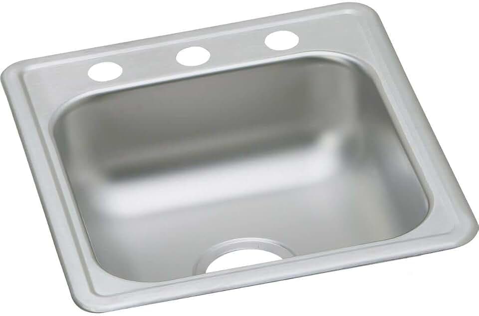 Elkay D117193 Dayton Single Bowl Drop-in Stainless Steel Bar Sink