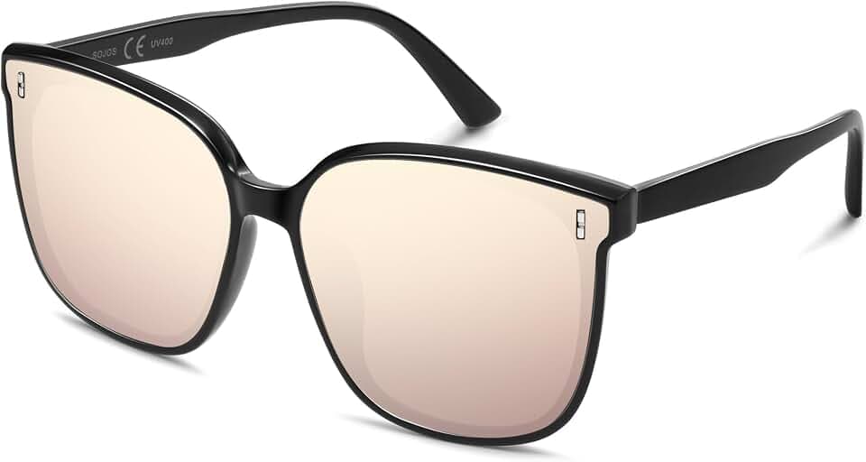 SOJOS Sunglasses for Women Men Vintage Style Shades UV400 Mirrored Lens