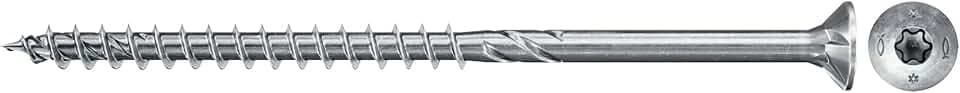 fischer PowerFast II CTP 6,0 x 160, Spanplattenschraube (100 Stk.) mit Teilgewinde, Senkkopfschraube mit Innenstern, Schraube für Holzverarbeitung, reduziert Einschraubwiderstand & Einschraubzeit