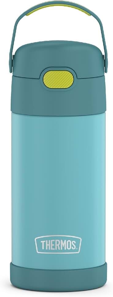 THERMOS FUNTAINER Water Bottle with Straw, 12oz, Blue/Green