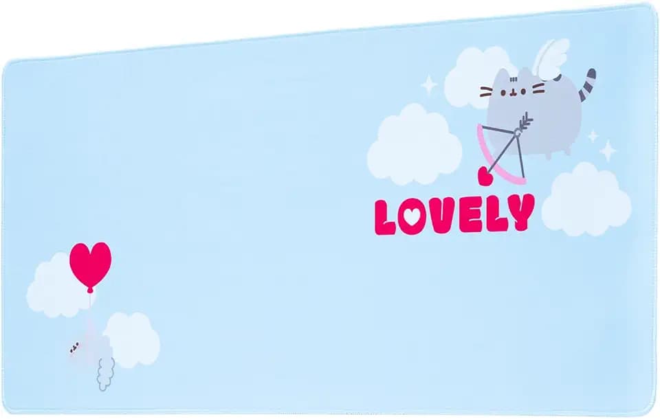 Grupo Erik Gaming Mauspad XXL Pusheen Cat Gaming Mousepad XXL rutschfest und Wasserabweisend Mauspad Groß - Mouse Pad Gaming Schreibtischunterlage PC Zubehör Gaming