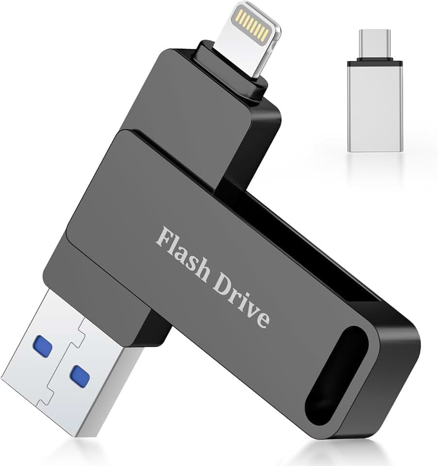 USB Stick 128GB für iPhone,MFi USB C Stick,Speicherstick,Lightning