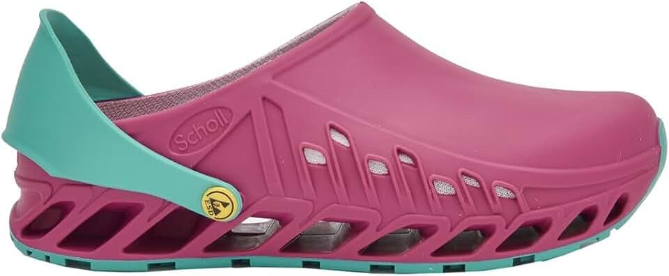 Scholl Evoflex - Professionelle Sanitärclogs für Herren und Damen, Ultraleicht, Komfortabel, Verstellbarem Riemen, Rutschfester Sohle, Herausnehmbarer Memory-Einlegesohle mit Antibakteriellem Futter