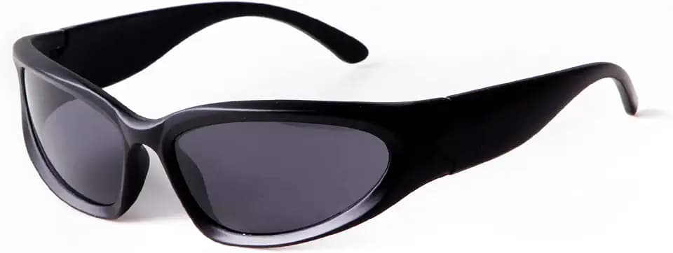 ADEWU Sportbrille Sonnenbrille Y2K Brille Unisex Schnelle Brille Punk Fahrerbrille Sunglasses UV400-Schutz Herren Damen