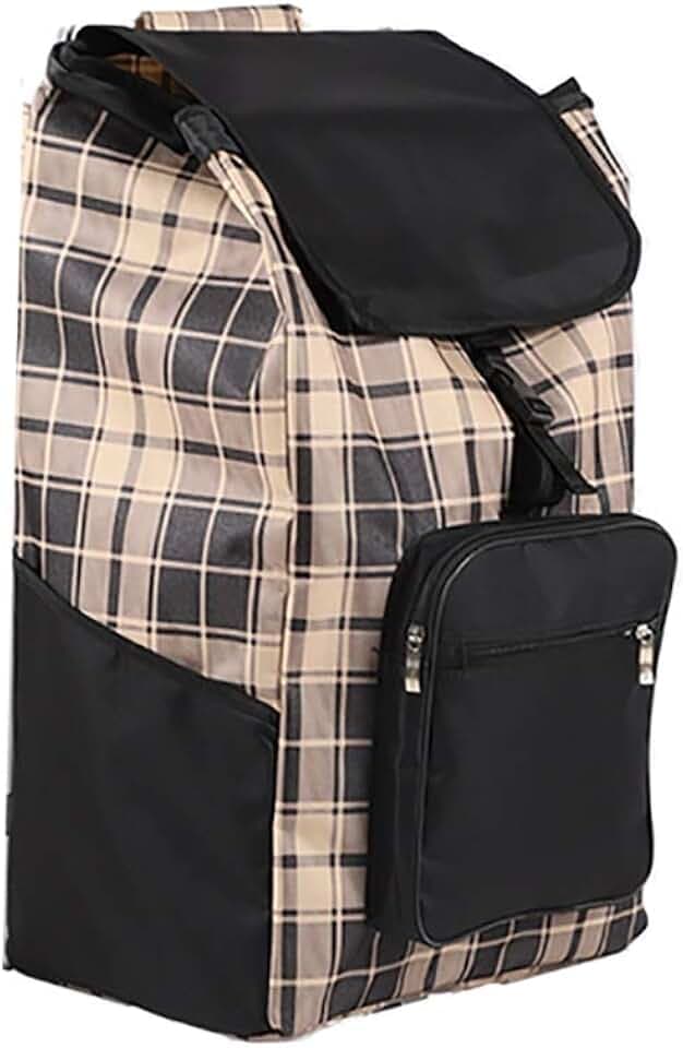 Faltbare Einkaufstasche Warenkorb Ersatztasche Warenkorb 45L Tasche mit Reißverschlusstasche Ersatz for Trolley Wiederverwendbare Einkaufstasche, Reisetasche