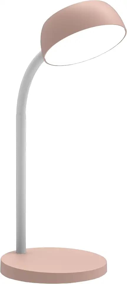 Unilux LED Schreibtisch-Leuchte Tamy hellrosa, flexibel biegbarer Arm, 3000K