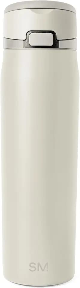 Simple Modern Mesa Loop Trinkflasche mit Strohhalm | Becherhalterfreundliche isolierte Edelstahlflasche für Reisen, Sport und Schule | 710ml | Cashew