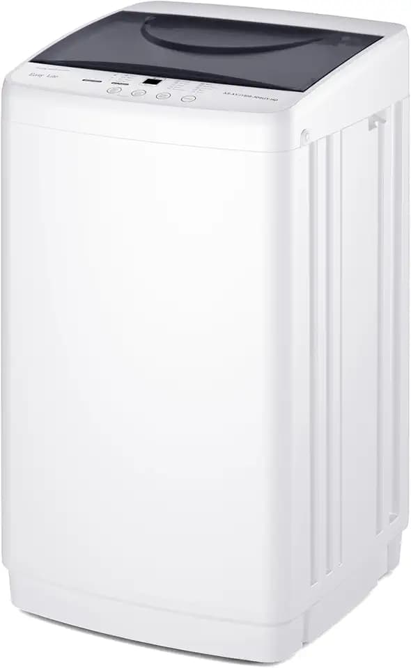 NEWBULIG 1.06 Cu.Ft Portable Washing Machine, 7.7 lbs Capacity Full-Automatic Compact Washer with 10 Wash Cycles & Auto-Balance, for Apartment RV Dorm Camping
