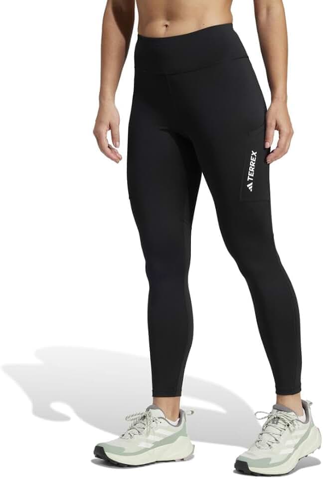 adidas Womens Terrex Multi Leggings Hiking Casual - Black