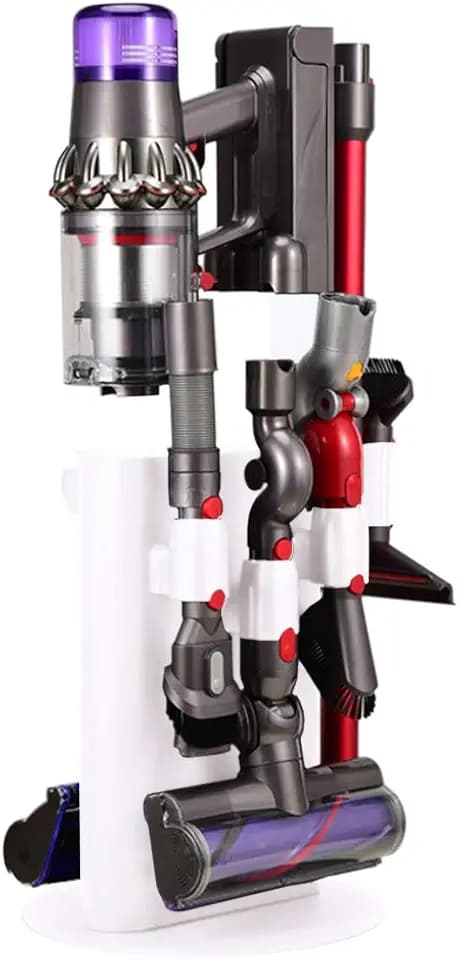 Janjunsi Kabellose Staubsaugerhalter Halterung Ständer für Dyson V6 V7 V8 V10 V11 V12 V15 DC31 DC34 DC35 DC58 DC59 DC62 DC74 - Freistehender Bodenständer aus Kohlenstoffstahl (Kein Bohren der Wand)