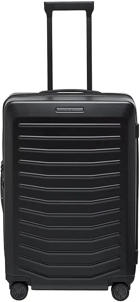 Bric's PORSCHE DESIGN 27 inch Expandable Spinner Luggage - Expandable Depth of 1.5" - Hardside Travel Suitcase - Roadster Collection - Black Matte