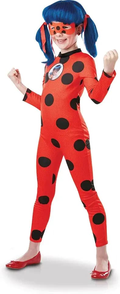 Rubies Miraculous offizielles Miraculous-Kostüm, klassisches Marienkäfer-Kostüm New Tikki (Kinder), Größe 11-13 Jahre
