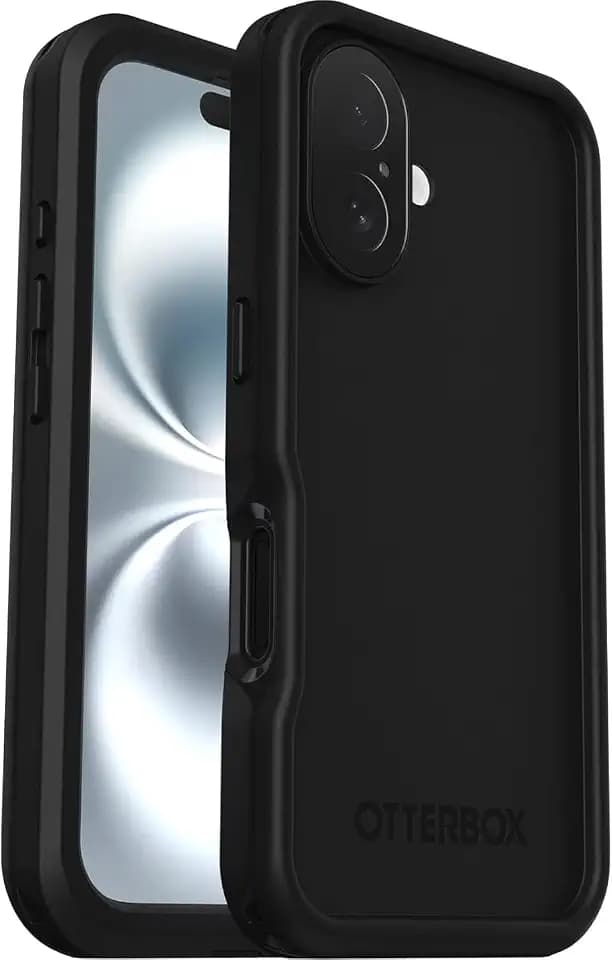 OtterBox iPhone 16 Pro Max FRE Series Waterproof Case - Black - Integrated Screen Protector - 360 Protection - Non-Retail Packaging (iPhone 16 Pro Max)