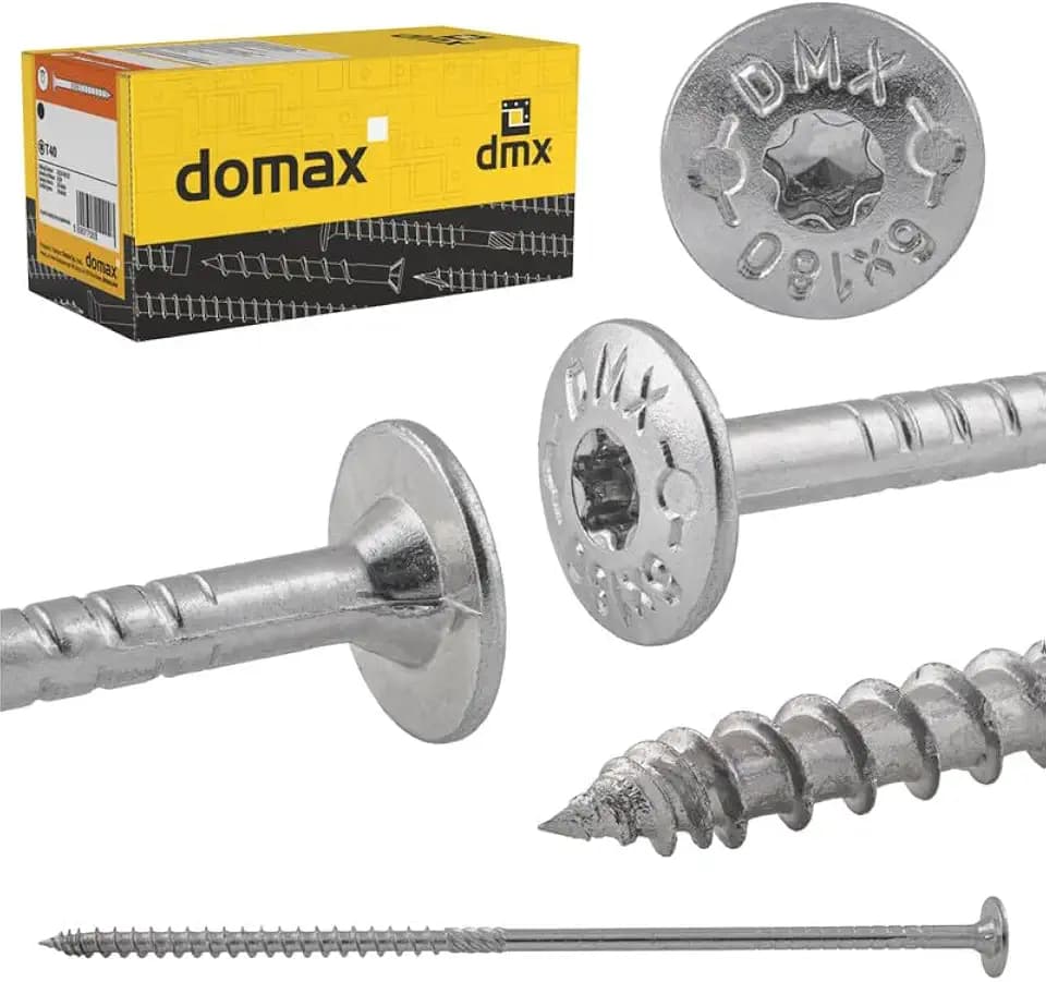 DMX - Tellerkopfschrauben 8x100 50er Set Holzschrauben Set Torx Schrauben
