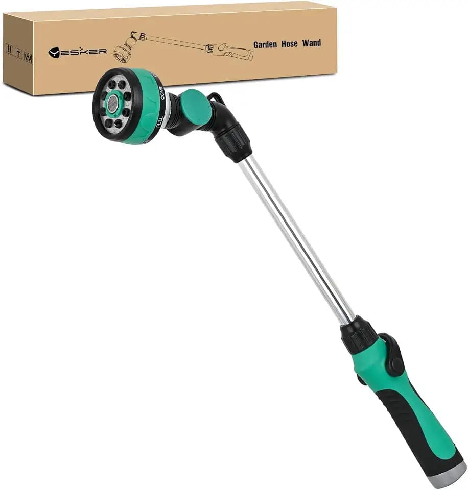Yesker 21-Inch Watering Wand for Garden Hose, Long Hose Nozzle Sprayer