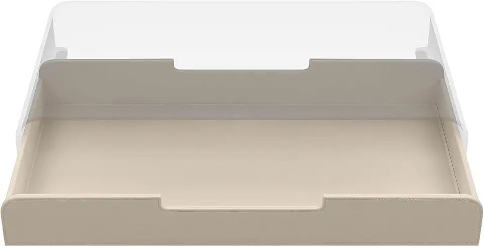 Aufbewahrungsschublade sand für Monitorständer - Organizer - Strapazierfähiges PU - Lederoptik