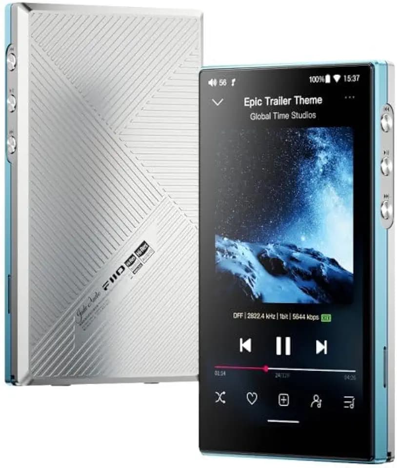 JadeAudio/FiiO JM21(4+64) Android 13 Hi-Res Music Player MP3 with Snapdragon 680, Bluetooth WiFi USB DAC 12.5H Playtime (Sky Blue)