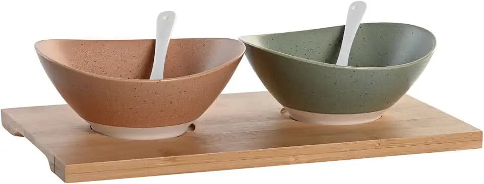 APERITIVO SET 5 PORCELANA BAMBU 29X15,5X1,5