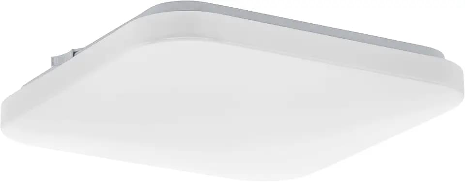 EGLO LED Deckenlampe Frania, 1 flammige Deckenleuchte, Material: Stahl | Kunststoff, Farbe: Weiß, L: 28 cm