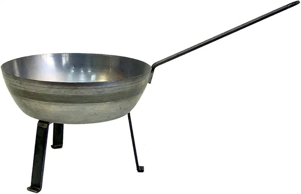 Imex der Fuchs 71081 Bratpfanne aus Eisen mit Ständer 24 x 9 cm