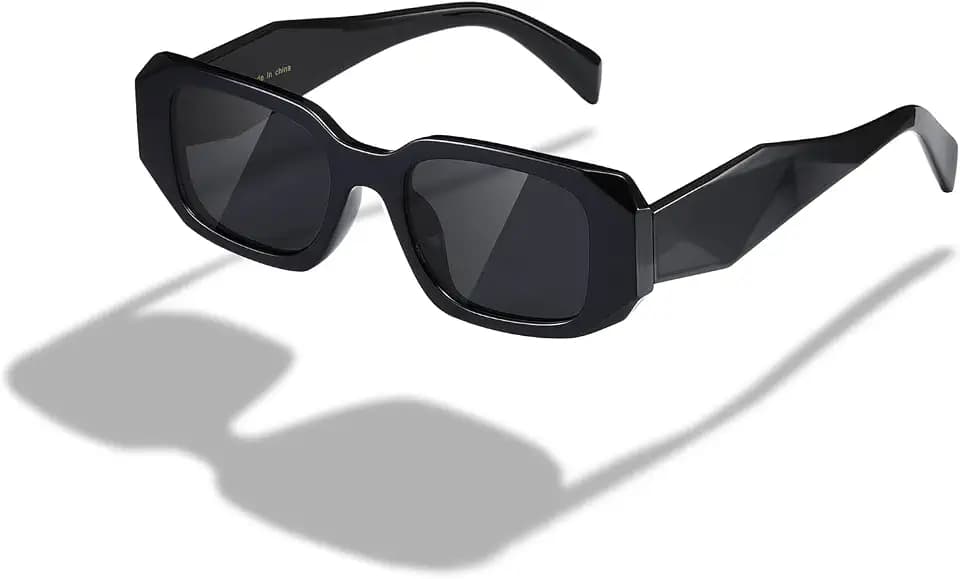 kimorn Rectangle Sunglasses for Women Men Retro 90s UV400 Shades K1307