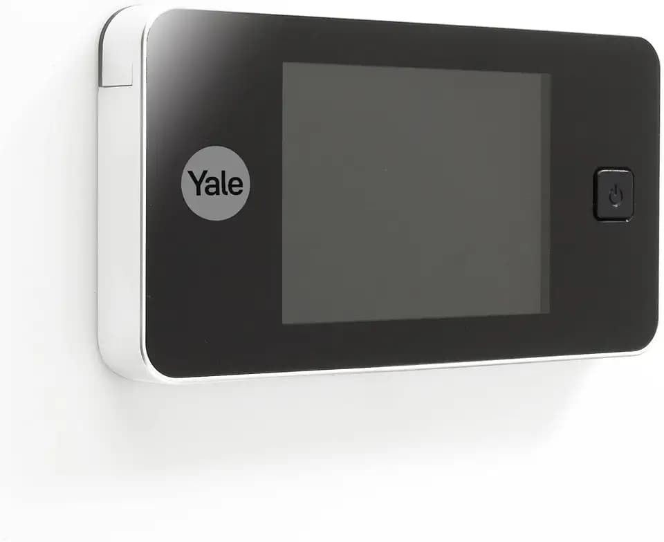 azbe Yale Standard Digitaler Türspion 500 - Live-Ansicht - Hochwertige Kamera - Weiß