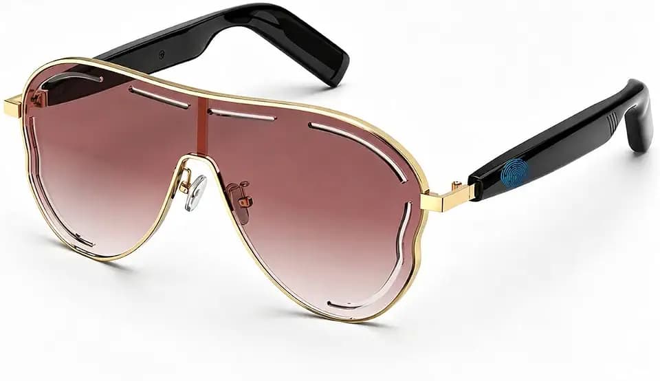 Bluetooth 5.4 Smart Glasses for Women and Men, Open-Ear Audio