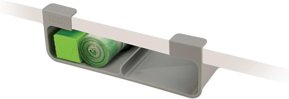 Joseph Joseph CupboardStore Under Shelf Storage Plastic Wrap, Film, Foil and Bag Space Saving Cabinet Organizer