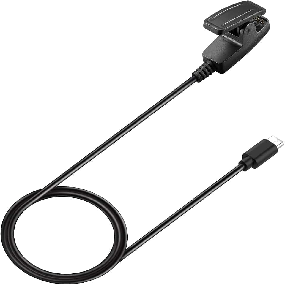 TenCloud USB Type C Replacement Charging Cable Compatible with Garmin Lily 2/Lily/Approach S20/G10 Forerunner 235/35/64/230/630/645/645 Music Smartwatch Charger