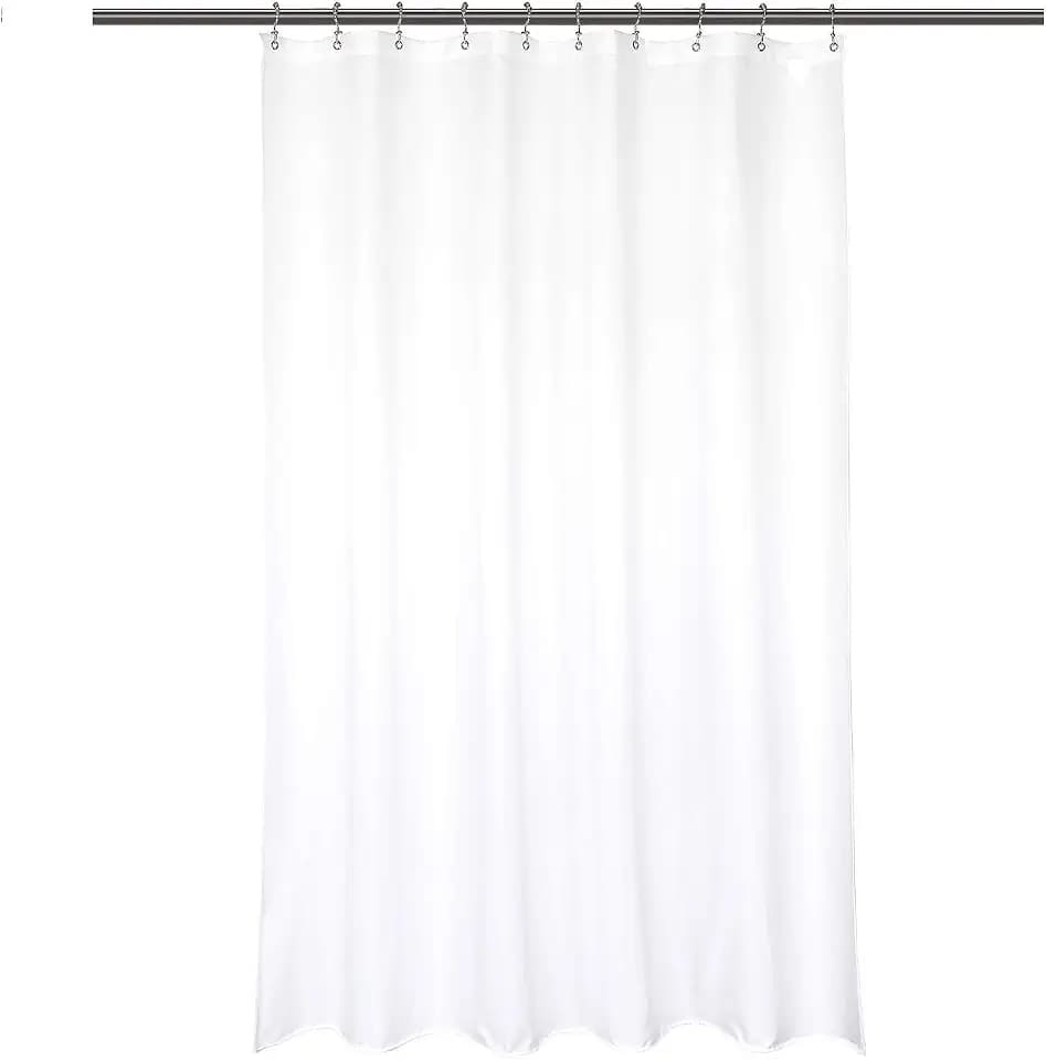 Barossa Design 54x72 Fabric Stall Shower Curtain Liner White