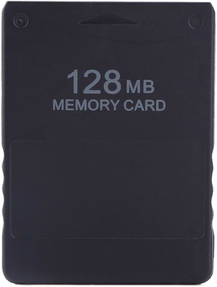 TICFOX Spiel Speicherkarte, Gaming Archivierte SD Karte Hochgeschwindigkeits Datenlesen/Schreiben, Plug and Play Kompatibel mit PS2(128 MB)
