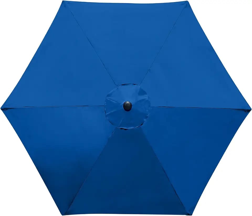 9 Feet Patio Umbrella Replacement Canopy for 6 Ribs, Market Umbrella Top, Yard Table Umbrella Top Cover,Universal Strong and Thick Umbrella Canopy,Canopy Only
