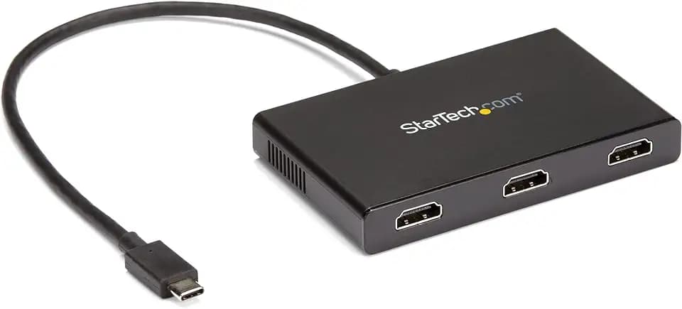 StarTech USB-C to 3x HDMI MST Hub, Triple 1080p 60Hz, Dual 4K 30Hz